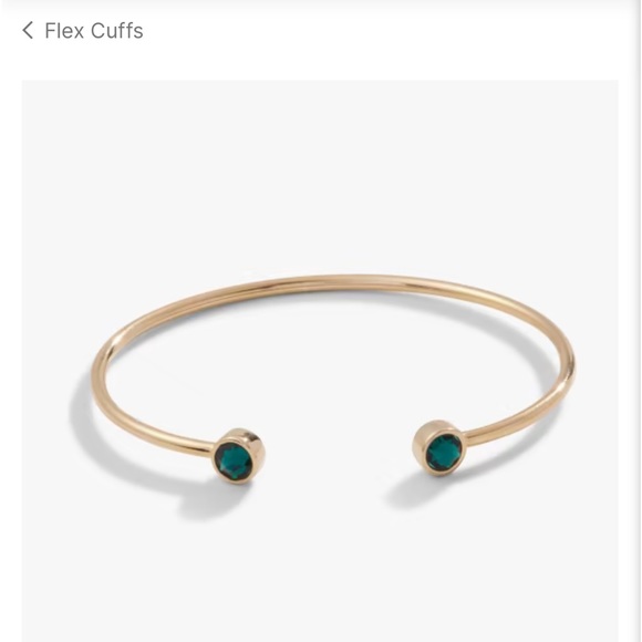 Alex and Ani Jewelry - Alex and Ani emerald flex cuff bracelet